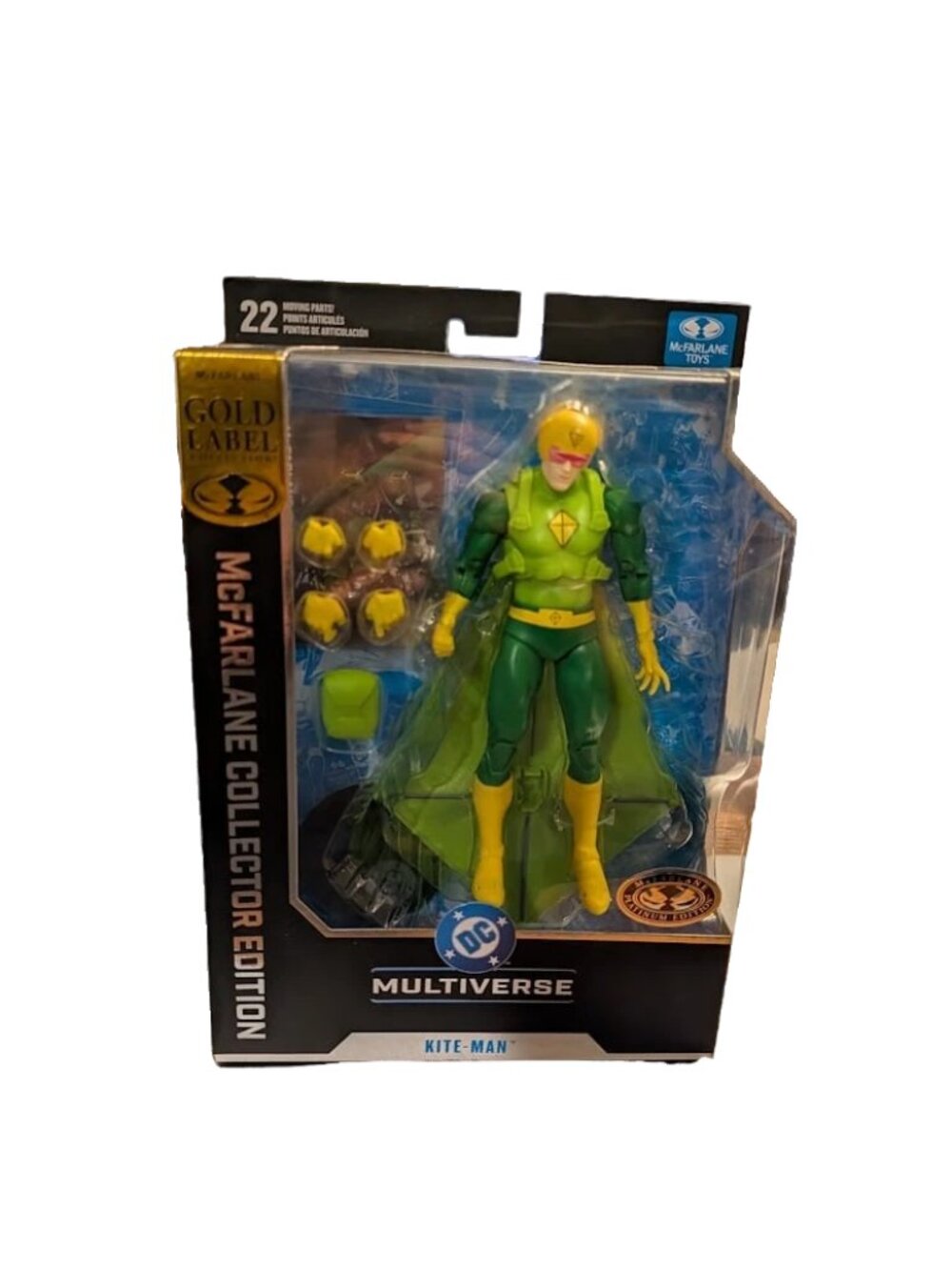 Mcfarlane gold label kite man #43 (platinum edition) 7" Figure